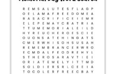 Memorial Day Word Search intended for Free Printable Word Search Memorial Day