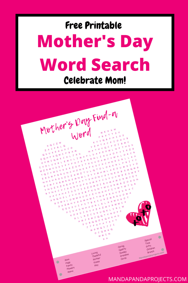 Mother&amp;#039;S Day Word Search Activity- Free Printable! - throughout Mother&amp;#039;S Day Word Search Free Printable