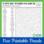 Nature Word Search: A Fun Activity For Nature Lovers   Growing Play Throughout Nature Word Search Printable