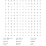 Nba Teams Word Search   Wordmint Inside Printable NBA Word Search