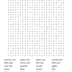 Numbers 1 100 Word Search   Wordmint With Regard To Printable Number Word Search