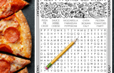 Pizza Word Search Free Printable Pdf – Growing Play within Free Printable Word Search Puzzles Pizza