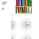 Popular Book Titles Word Search   Wordmint Within Word Search Book Printable
