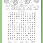 Printable Christmas Word Search   Chevron Lemon Regarding December Word Search Free Printable