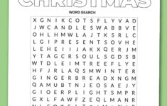 Printable Christmas Word Search – Chevron Lemon regarding December Word Search Free Printable