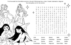 Printable Disney Word Search Games | Disneyclips inside Printable Disney Word Search