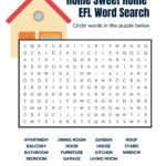 Printable Esl Home Word Search | ✔️ ✔️ ✔️ Ittt With Printable Word Search English