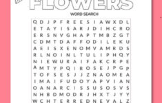 Printable Flower Word Search - Chevron Lemon for Word Search Puzzles Printable