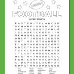 Printable Football Word Search   Chevron Lemon For Printable Word Search Football