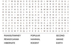 Printable Groundhog Day Word Search – Cool2Bkids with Free Printable Groundhog Day Word Search