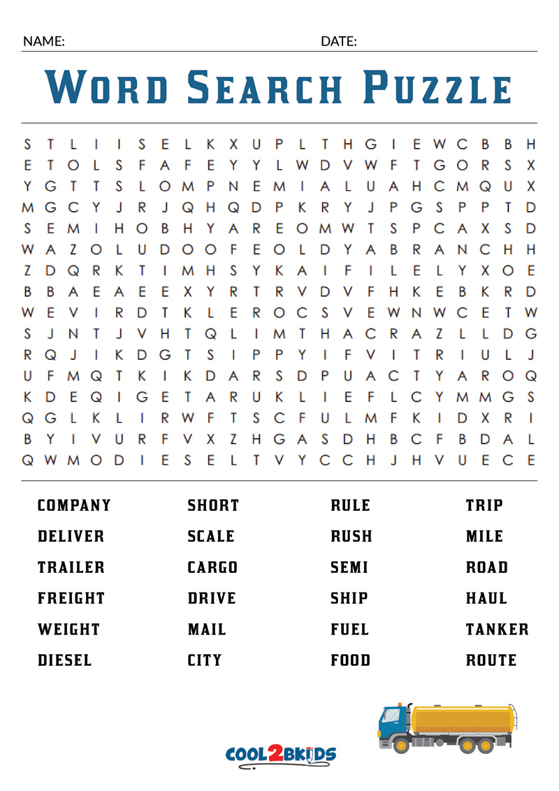 Printable Large Print Word Search - Cool2Bkids pertaining to Free Printable Word Search Puzzles For Dementia Patients
