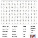 Printable Library Word Search   Cool2Bkids In Printable Kindergarten Word Search Cool2Bkids