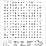 Printable Vacation Word Search For Kids   Tree Valley Academy Intended For Printable Word Search For 6 Year Olds