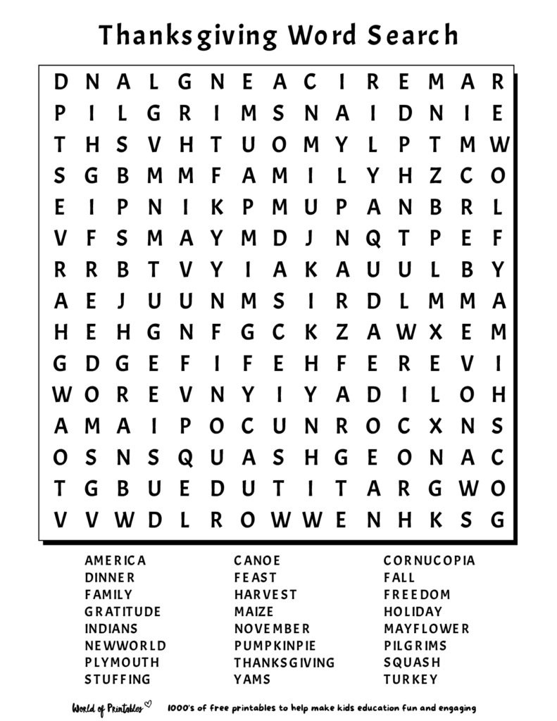 Free Printable Word Search For 8th Graders | Printable Word Search