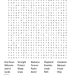 Psalm 23 Word Search   Wordmint Inside Psalm 23 Word Search Free Printable