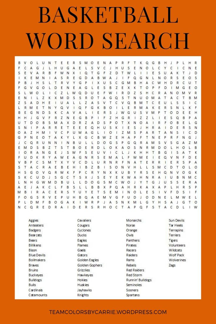 Put Your Skills To The Test With A Free Basketball Word Search Game for Basketball Word Search Printable