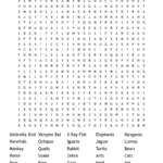 Random Alpabetical Animals Word Search   Wordmint In Random Word Search Printable