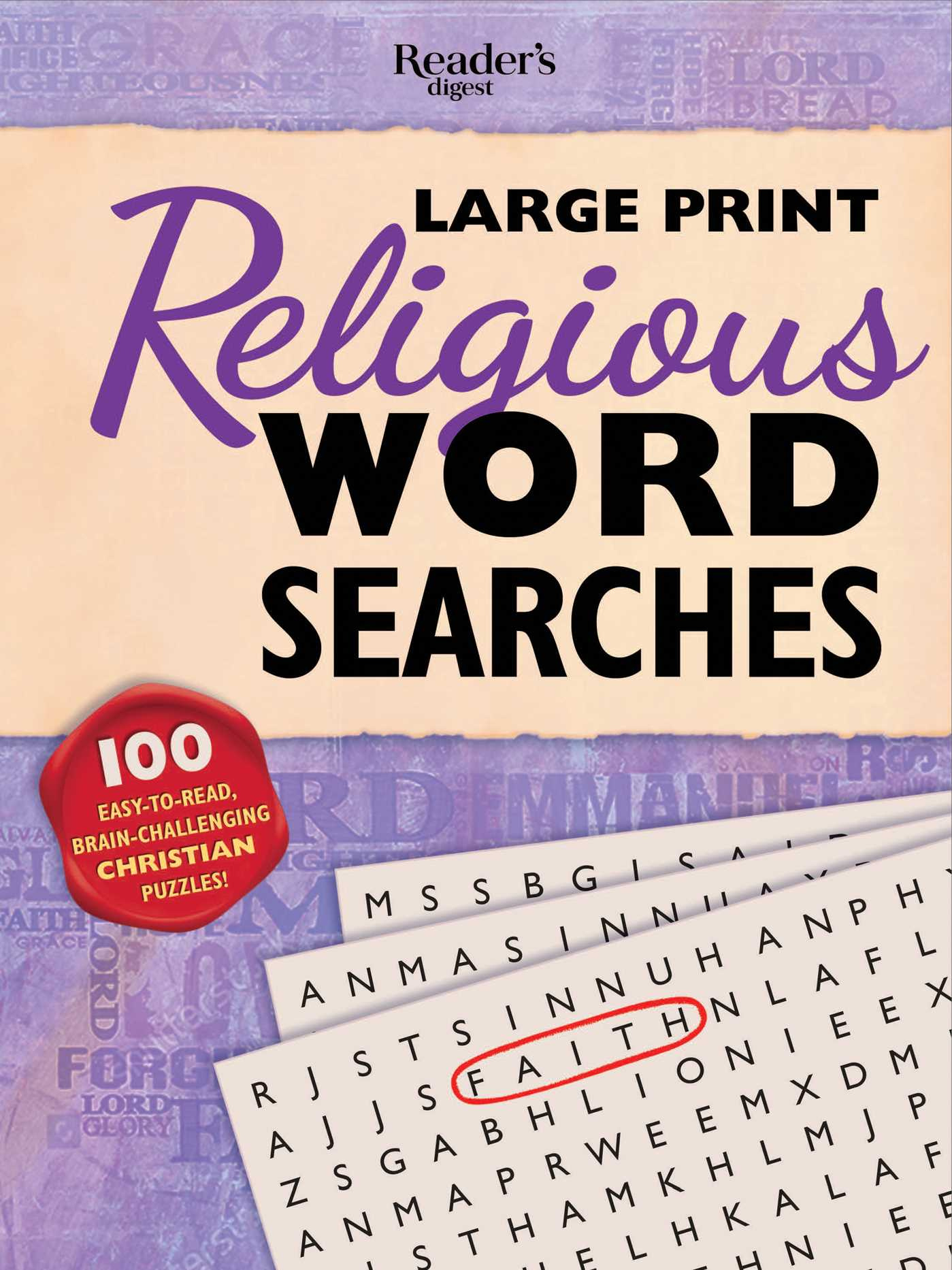 Reader&amp;#039;S Digest Large Print Religious Word Search | Book in Readers Digest Wordsearch