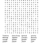 Recovery Word Search   Wordmint Intended For Recovery Word Search Printable