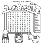 Religious Christmas Word Search   Cute Coloring Pages For Kids Inside Religious Christmas Word Search Printable