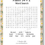 Sandra'S Ark: Psalm 34 V 1 4 Free Word Search Puzzles   Coffee In Psalm 23 Word Search Free Printable
