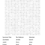 Seeking Jesus Word Search   Wordmint With Regard To Zacchaeus Word Search Free Printable