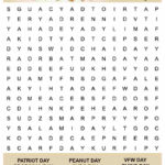 September Word Search Printable   Free National Days Word Find With Free Printable Word Search September