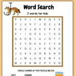 Simple Word Search Puzzles For Kids With Simple Word Search Puzzles Printable