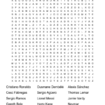 Soccer Players Word Search   Wordmint For Printable Word Search Soccer