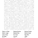 Spanish Greetings Word Search   Wordmint For Spanish Word Search Answer Key