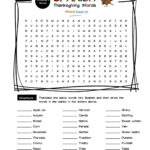 Spanish Thanksgiving Vocabulary Word Search & Answer Key | Made Within Printable Word Search In Spanish