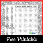 Spanish Word Search Puzzle   Growing Play Intended For Spanish Word Search Puzzles Printable
