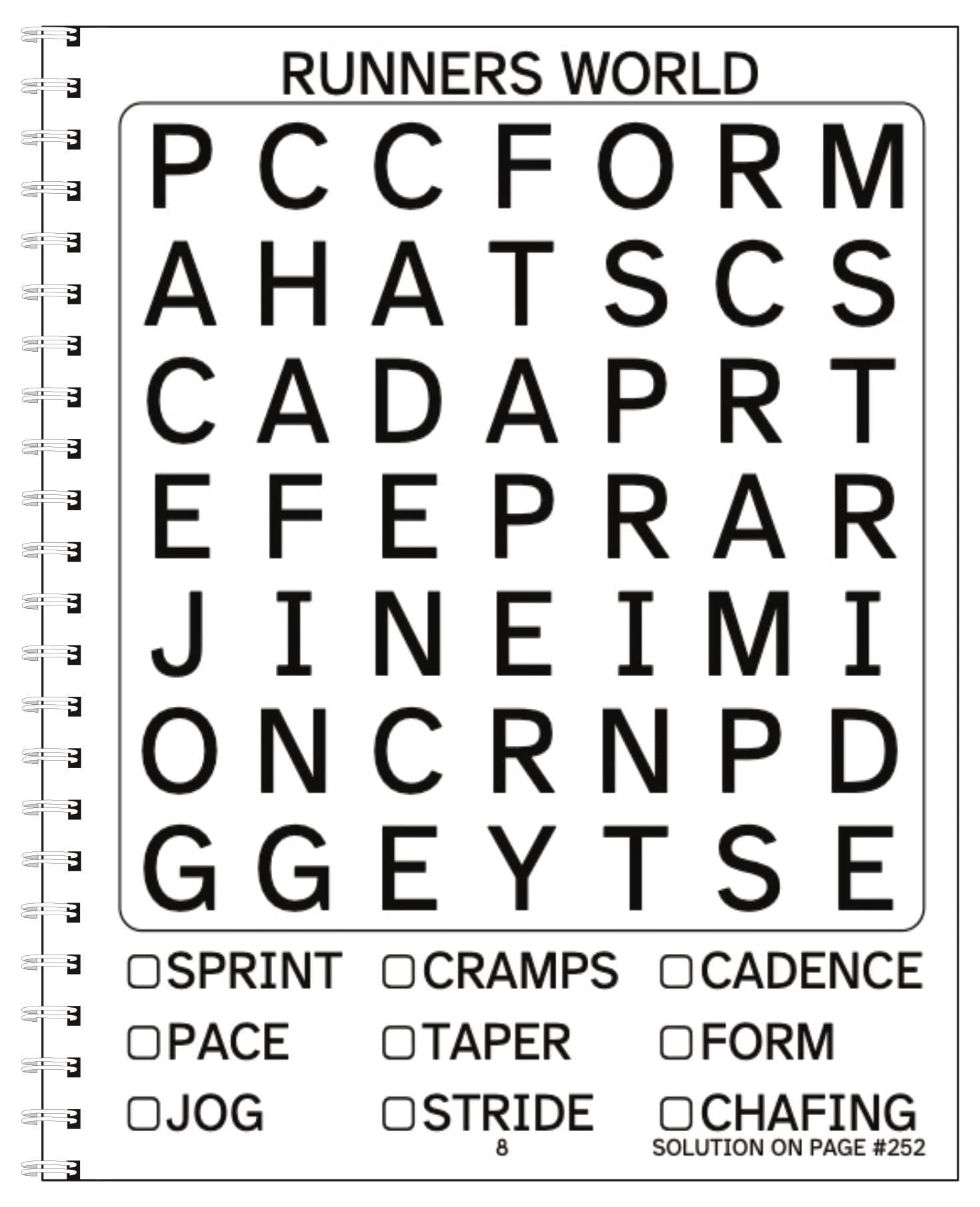 Spiral Bound Word Search Puzzles For Seniors: Jumbo Print Edition for Jumbo Large Print Word Search Printable