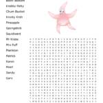 Spongebob Squarepants Word Search   Wordmint Inside Spongebob Word Search Printable