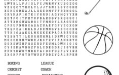 Sports-Themed Word Searches • Beeloo Printable Crafts And inside Printable Word Search Sports