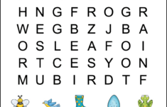 Spring Word Search For Kindergarten – Tree Valley Academy for Printable Word Search Large Print
