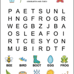 Spring Word Search For Kindergarten   Tree Valley Academy Throughout Fun Large Print Word Search Printable
