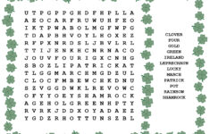 St. Patrick'S Day Word Search – Photokapi regarding Free Printable St Patrick&#039;s Day Word Search