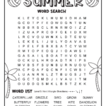Summer Word Search Free Pdf Printables | 6 Levels Of Difficulty Inside Summer Word Search Puzzle Printable