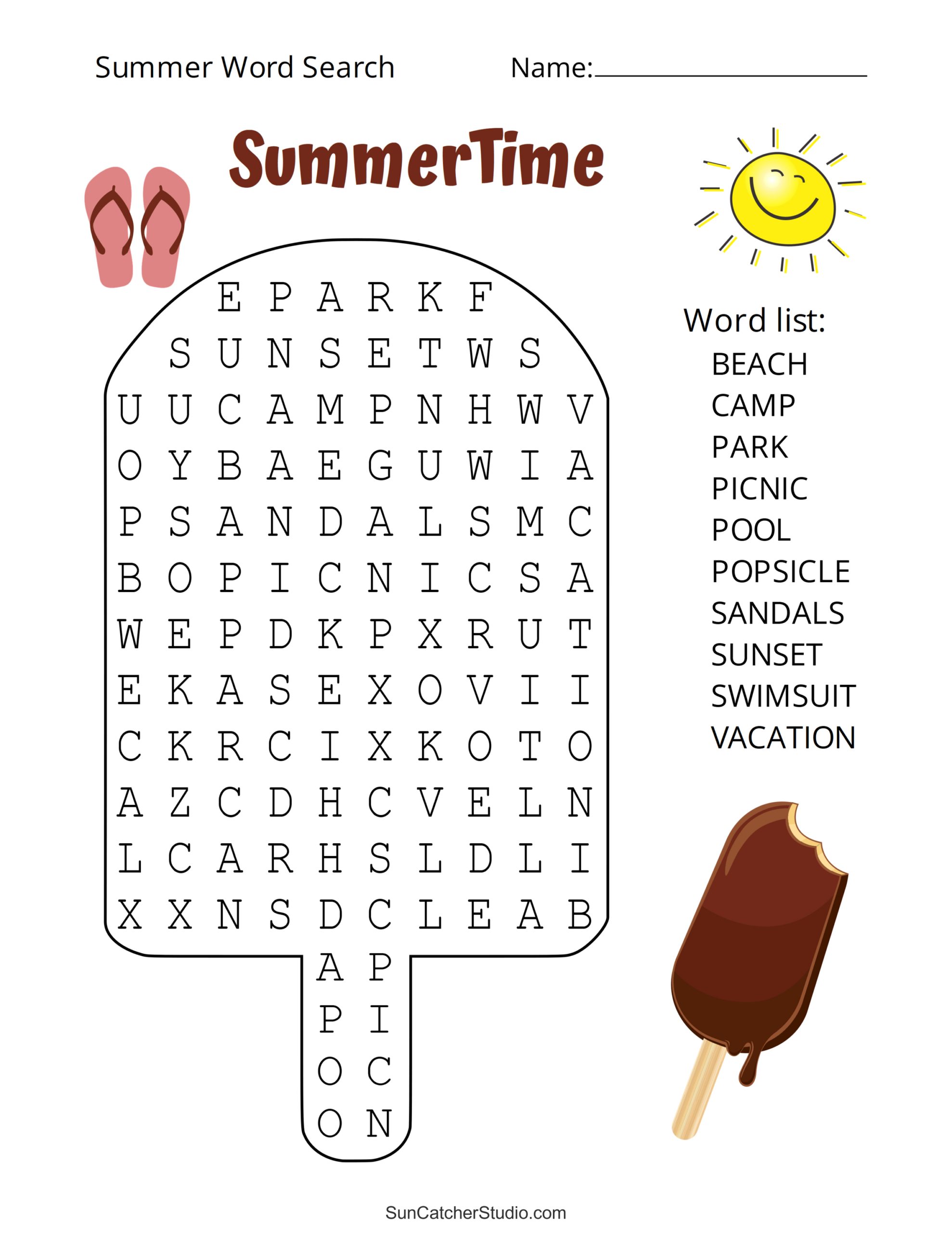Summer Word Search (Free Printable Puzzles) – Free Printables pertaining to Free Printable Word Search For Kids Summer