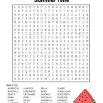 Summer Word Search (Free Printable Puzzles) – Free Printables Pertaining To Free Printable Word Search For Summer