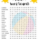 Summer Word Search Puzzle With Answer Sheet| Seasonal Games Within Free Printable Word Search Puzzles Summer Answers