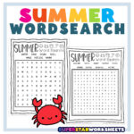 Summer Word Search   Superstar Worksheets Intended For Printable Word Search Pack