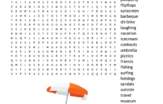 Summer Word Search - Wordmint within Summer Word Search Puzzle Printable