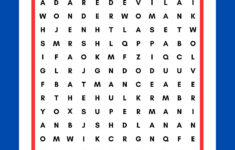 Super Hero Word Search, Printable, Instant Download, Pdf for Printable Superhero Word Search