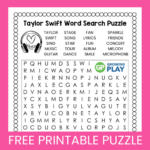 Taylor Swift Word Search Puzzle Free Printable   Growing Play Pertaining To Taylor Swift Word Search Printable
