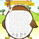 Thanksgiving Turkey Word Search   Puzzles | Classcrown Pertaining To Turkey Word Search Printable