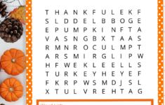 Thanksgiving Word Search Free Printable regarding Free Printable Word Search For Thanksgiving