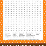 Thanksgiving Word Search Printable   Happiness Is Homemade Pertaining To Free Printable Thanksgiving Word Search For Adults