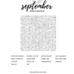 Thnlife   September Word Search | Jessica Carey In September Printable Word Search